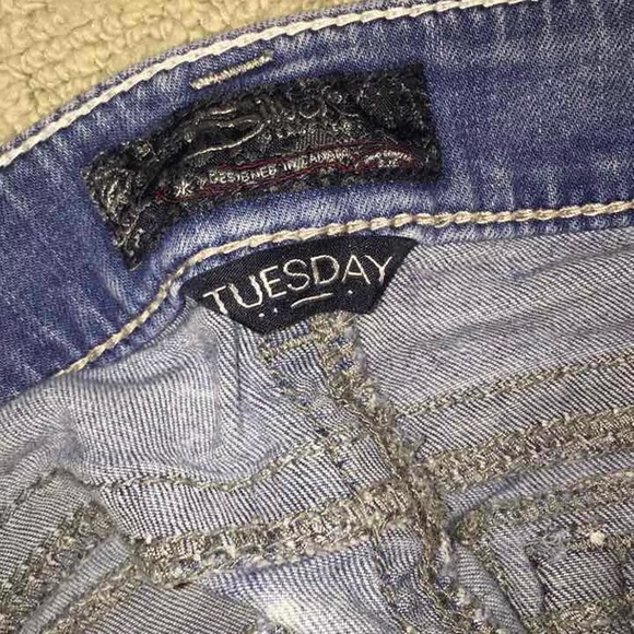 Silver jean shorts - Picture 4 of 4